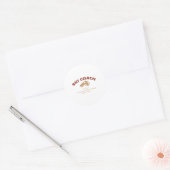 Skicoach Definition Funny Skiinstructeur Humor Ronde Sticker (Envelop)