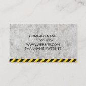 Skid Steer | Bouw Bedrijfskaart Visitekaartje (Achterkant)