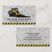 Skid Steer | Bouw Bedrijfskaart Visitekaartje (Voorkant / Achterkant)