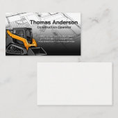 Skid Steer | Bouw | Blauwdrukken Visitekaartje (Voorkant / Achterkant)