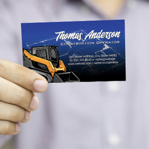 Skid Steer   Bouw   Blauwdrukken Visitekaartje