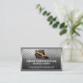 Skid Steer | Bouw | Staal Visitekaartje (Staand voorkant)