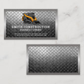 Skid Steer | Bouw | Staal Visitekaartje (Voorkant / Achterkant)
