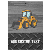 Skid Steer Construction Logo clipboard Klembord (Achterkant)