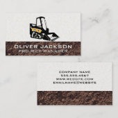 Skid Steer Construction Visitekaartje (Voorkant / Achterkant)