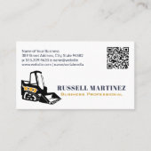 Skid Steer Construction | Visitekaartje QR-code (Voorkant)