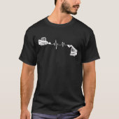 Skid Steer hartslag T-shirt (Voorkant)
