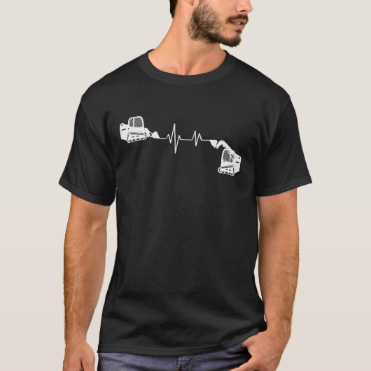 Skid Steer hartslag T-shirt (Voorkant)
