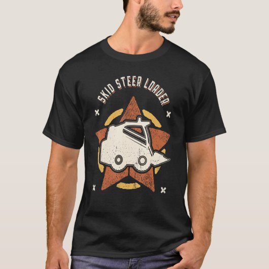 Skid Steer Loader  Retro Classic T-shirt (Voorkant)