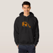 Skid Steer Loader Tract Little Worker Construction Hoodie (Voorkant volledig)