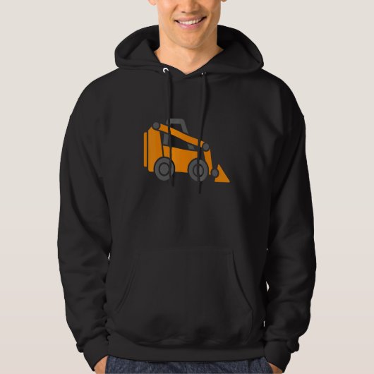 Skid Steer Loader Tract Little Worker Construction Hoodie (Voorkant)