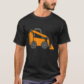 Skid Steer Loader Tract Little Worker Construction T-shirt (Voorkant)