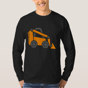 Skid Steer Loader Tract Little Worker Construction T-shirt