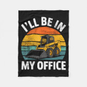 Skid Steer Operator Construction Heavy Equipment J Fleece Deken (Voorkant)