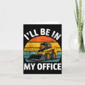 Skid Steer Operator Construction Heavy Equipment J Kaart (Voorkant)