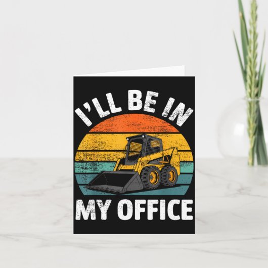 Skid Steer Operator Construction Heavy Equipment J Kaart (Voorkant)