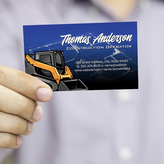 Skid Stuur | Bouw | Bouwplannen Visitekaartje