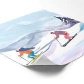 skidag | Waterverf Winterberg Poster (Hoek)