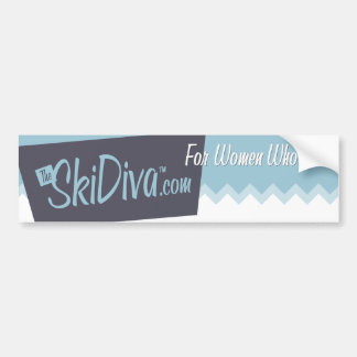 SkiDiva Bumpersticker