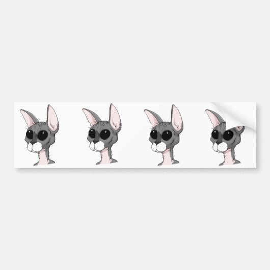 Skidmark de Cat-Bumpersticker Bumpersticker (Voorkant)