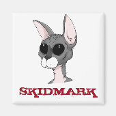 Skidmark de kattenmagneet magneet (Voorkant)