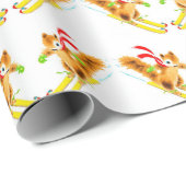 skieekhoorns cadeaupapier (Rol Hoek)