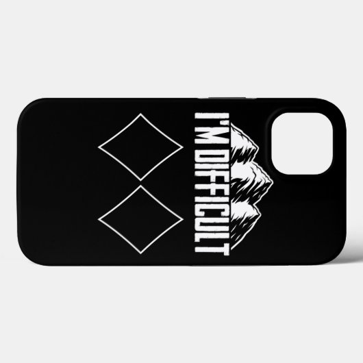 Skiembaan IM Moeilijke skiër Wintersport Case-Mate iPhone Case (Achterkant (horizontaal))