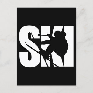 Skiembaanspeler Snowboarding Winter Snow Sports Fa Briefkaart