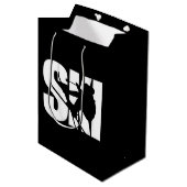 Skiembaanspeler Snowboarding Winter Snow Sports Fa Medium Cadeauzakje (Voorkant Gekanteld)