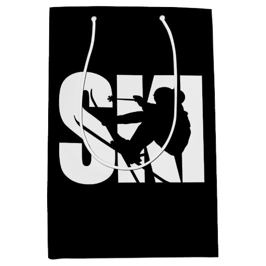 Skiembaanspeler Snowboarding Winter Snow Sports Fa Medium Cadeauzakje (Voorkant)