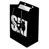 Skiembaanspeler Snowboarding Winter Snow Sports Fa Medium Cadeauzakje (Achterkant Gekanteld)