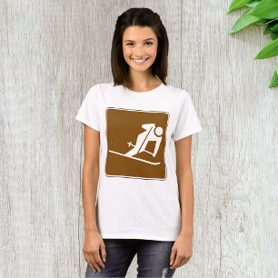 Skiembaanvrouwen T-shirt