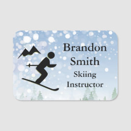 Skiemen Ski Design Name Tag