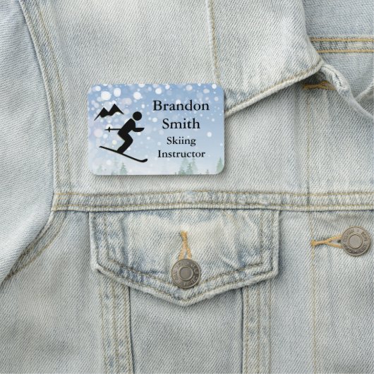 Skiemen Ski Design Name Tag (In situ)