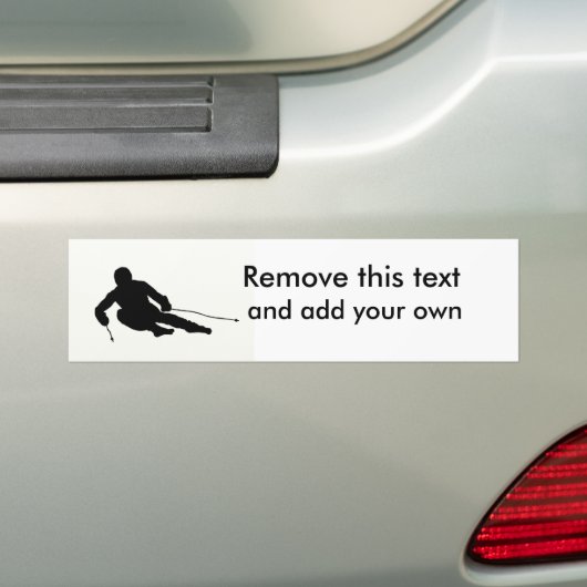 Skiemen van de bumpersticker (Op auto)