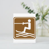 Skiemmarkering voor water briefkaart (Staand voorkant)