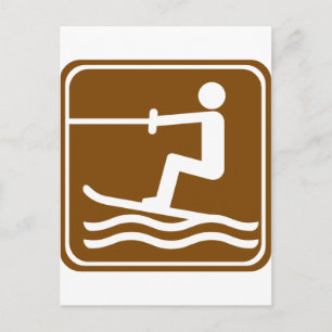 Skiemmarkering voor water briefkaart