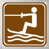 Skiemmarkering voor water poster (Voorkant)