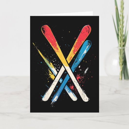 Skiën 1  kaart (Voorkant)