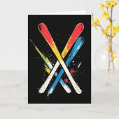 Skiën 1  kaart (Gele Bloem)