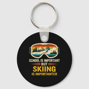 Skiën belangrijker voor ski-liefhebbers Snowboarde Sleutelhanger