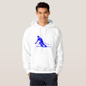 Skien - blauw hoodie (Voorkant volledig)