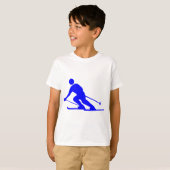 Skien - blauw t-shirt (Voorkant volledig)