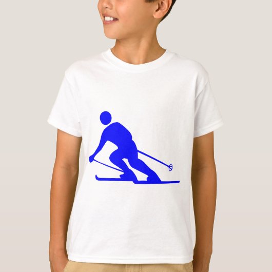 Skien - blauw t-shirt (Voorkant)