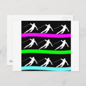 skiën briefkaart (Voorkant / Achterkant)