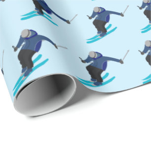 Skiën Cadeaupapier