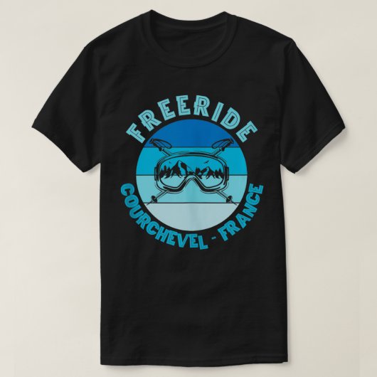 Skiën Courchevel Frankrijk Freeride Tanktop (Design voorkant)