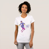 Skiën Dames T-Shirt (Voorkant volledig)