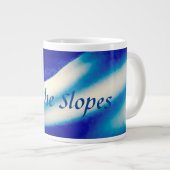 Skiën de hellingen Bone China Mok (Voorkant rechts)