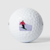 Skien de Slopes Art Golfballen (Voorkant)